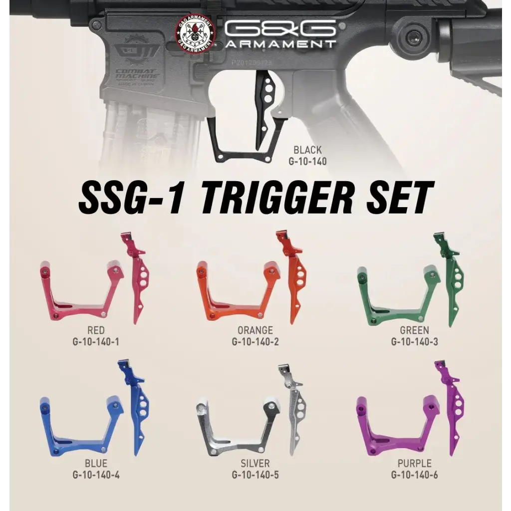 G&G SSG-1 トリガー Full Auto Airsoft Inc - G&G Armament Blade Trigger Set for
