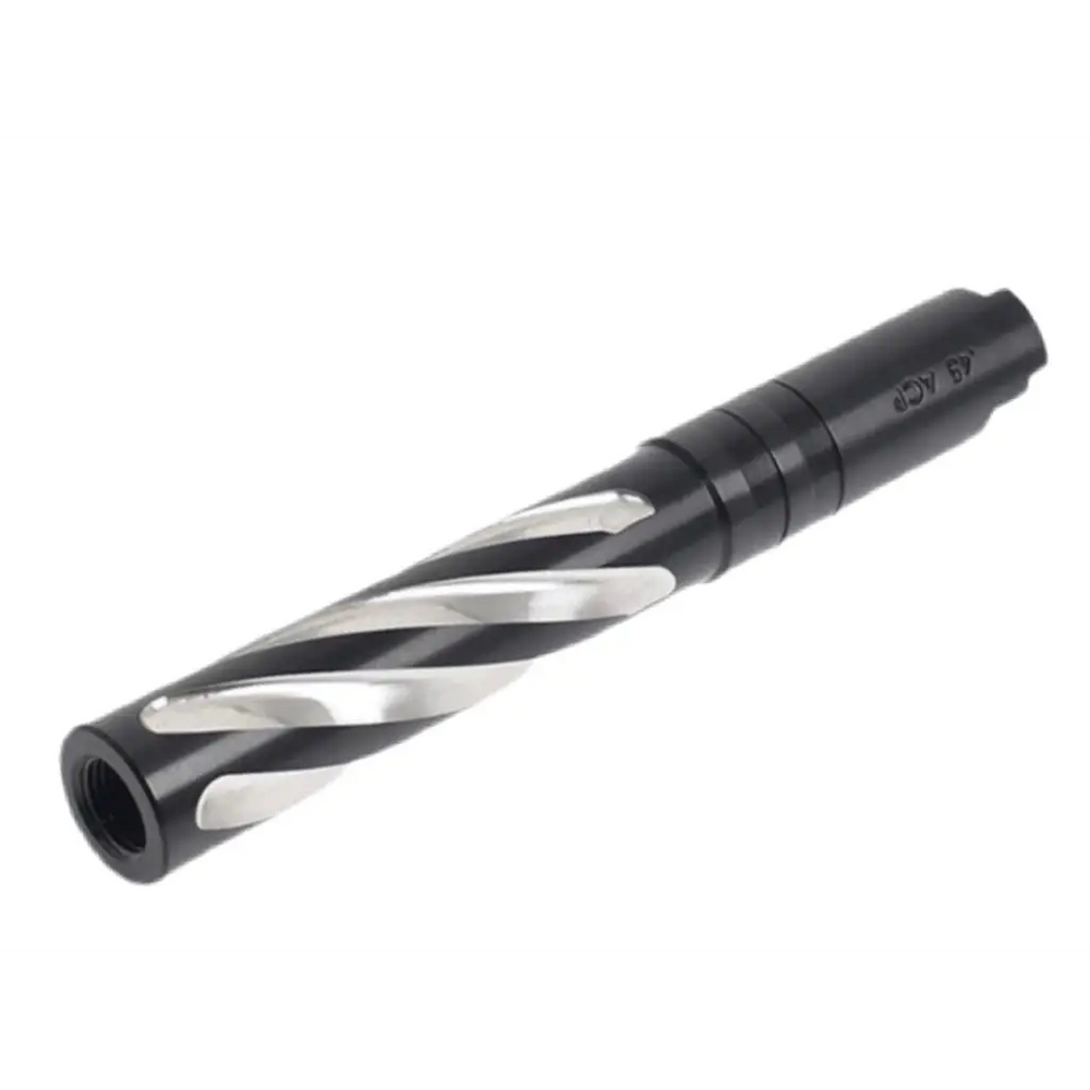 Black 5KU Threaded Twisted Outer Barrel for 5.1 Hi Capa