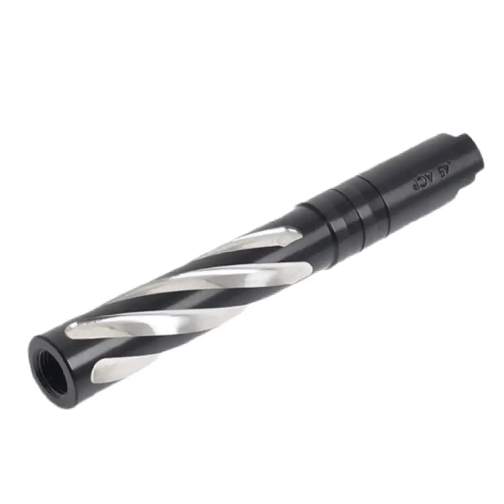 Black 5KU Threaded Twisted Outer Barrel for 5.1 Hi Capa
