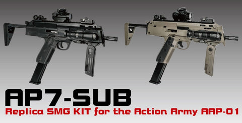 CTM AP7 - SUB Replica SMG Body Kit for Action Army AAP - 01