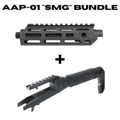 aap-1 smg bundle kit with the action army stock and smg handguard for aap-01
