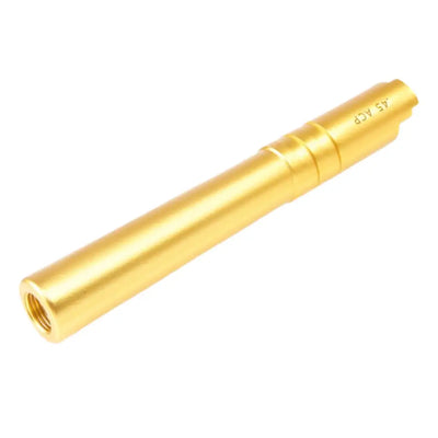 Airsoft Masterpiece .45 Outer-Barrel W/ Threads for Hi-Capa GOLD