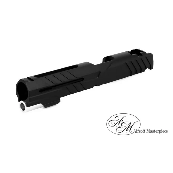 Airsoft Masterpiece Custom "Alpha" Standard Slides for Hi-Capa 1911 GBB Airsoft Pistols Black