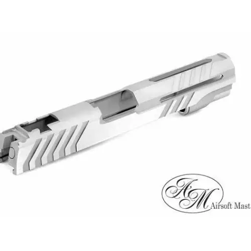 Airsoft Masterpiece Custom "Alpha" Standard Slides for Hi-Capa 1911 GBB Airsoft Pistols Two Tone Silver Grey
