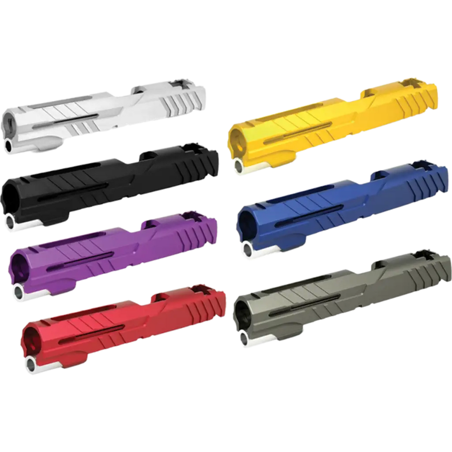 Airsoft Masterpiece Custom "Alpha" Standard Slides for Hi-Capa 1911 GBB Airsoft Pistols Silver Black Purple Red Gold Blue Grey Hi Capa