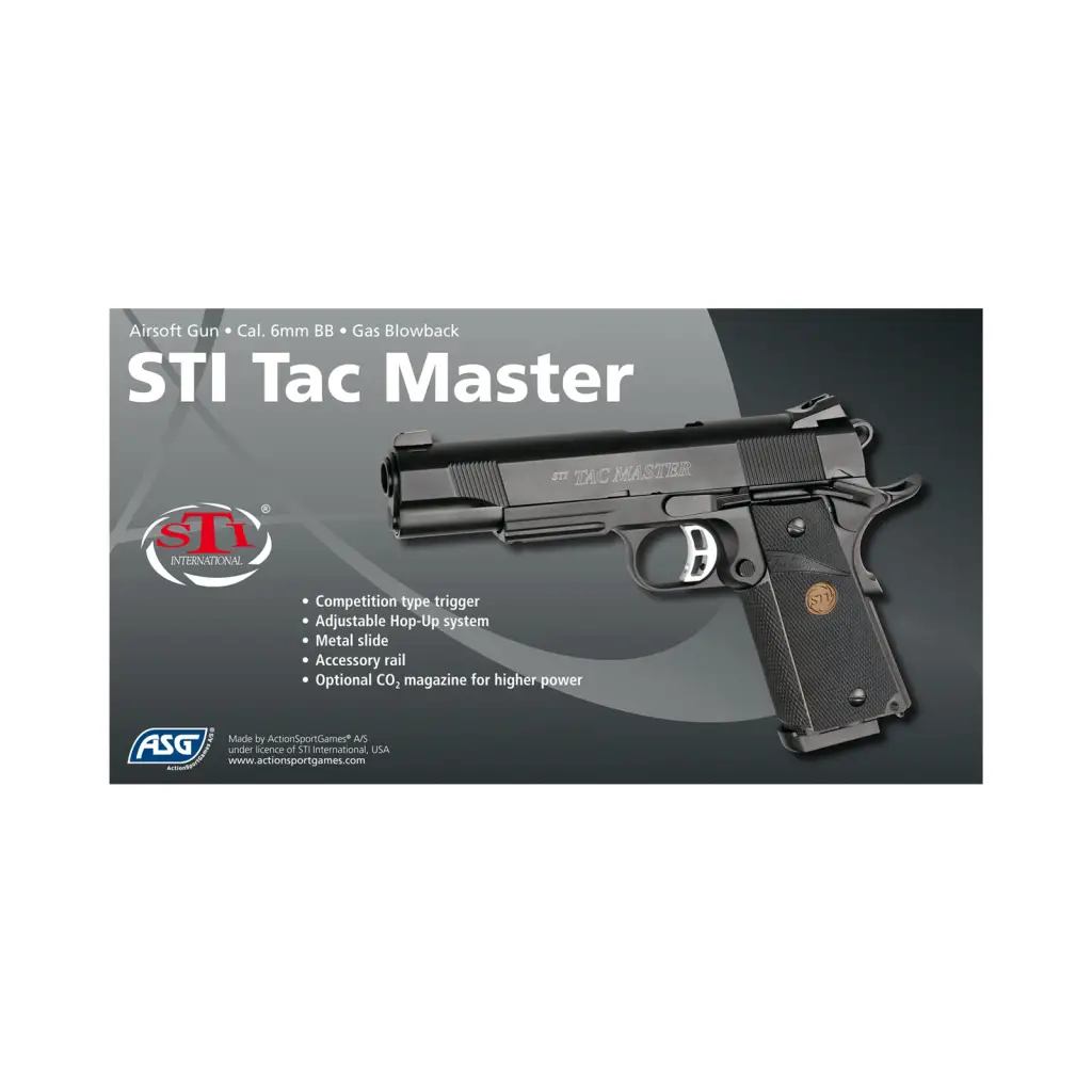 ASG STI Full Metal Tac Master 1911 Airsoft GBB Pistol