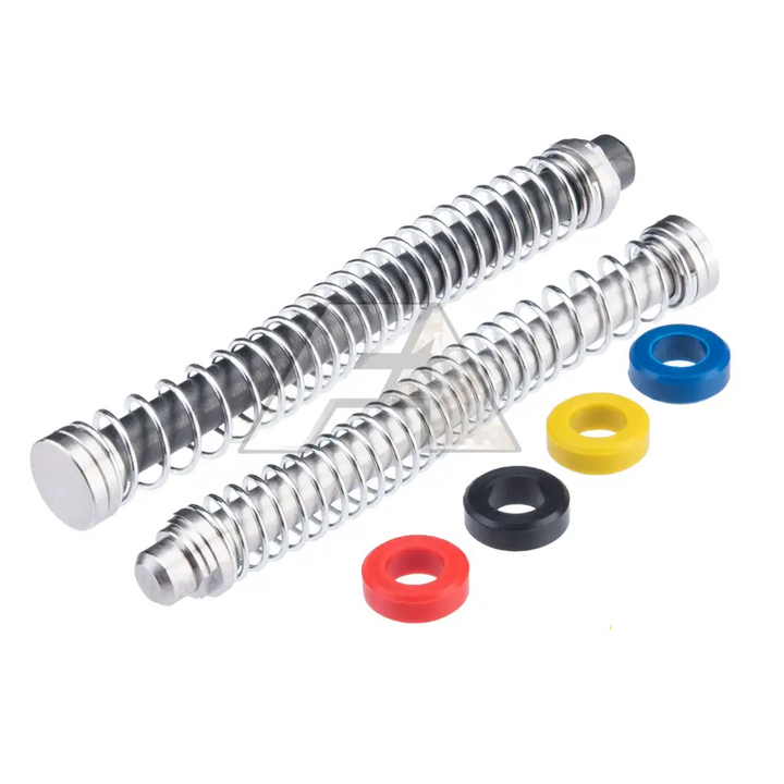 CowCow V2 Guide Rod Kit for Elite Force GLOCK 17 & 18C Gen 3 Airsoft Pistols Silver Black