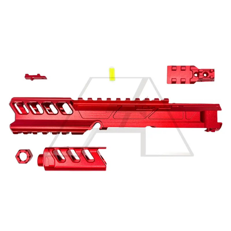 CTM CNC FUKU-2 Long CNC General Upper Set for AAP-01 Airsoft Pistols Action Army GBB Slide Red