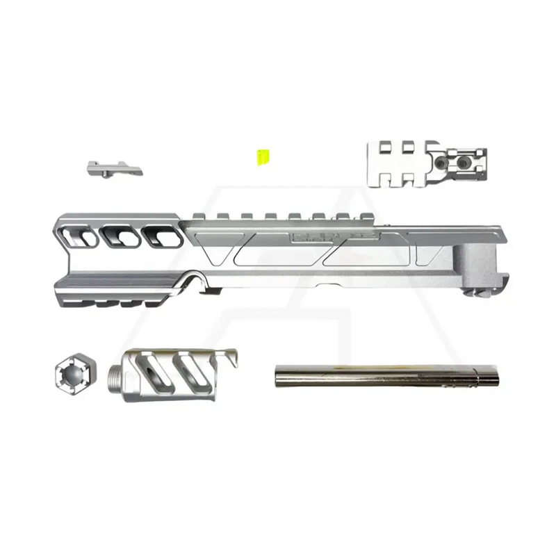 CTM CNC FUKU-2 Long CNC General Upper Set for AAP-01 Airsoft Pistols Action Army GBB Slide Silver