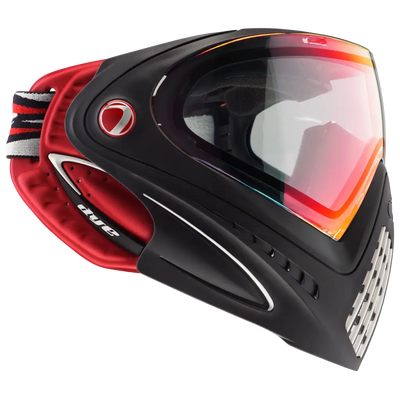 Dye i4 Airsoft Paintball Full Face Mask Dirty Bird Red and Black Side