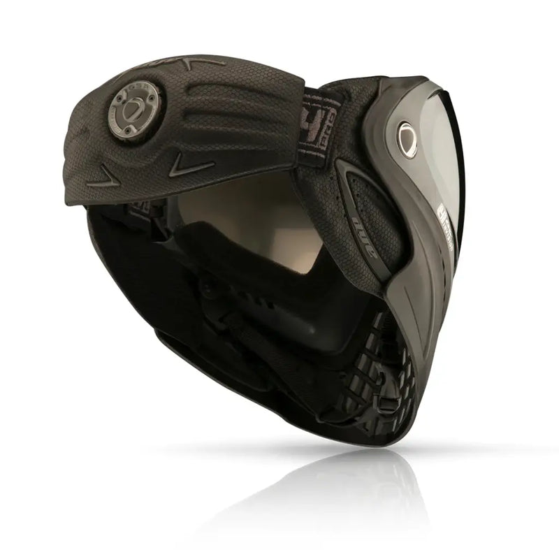 DYE i4 PRO Paintball Airsoft Full Face Mask Shadow with i5 Adjustable Strap Turns dial