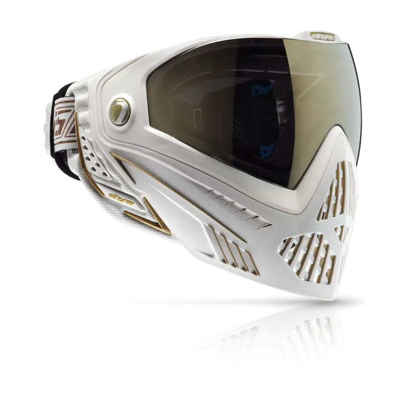Dye i5 Pro Paintball Airsoft Full Face Mask White and Gold