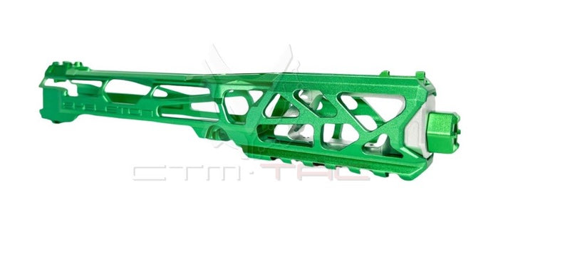 AAP-01 CTM Tac skeleton upper receiver Green and Silver