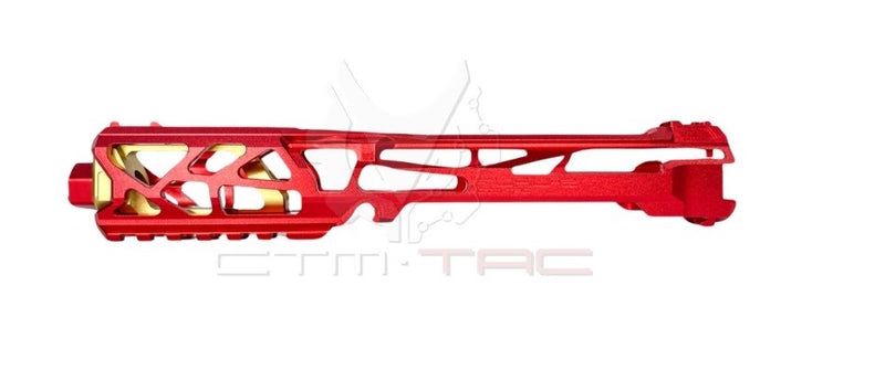 AAP-01 CTM Tac skeleton upper receiver Red and gold