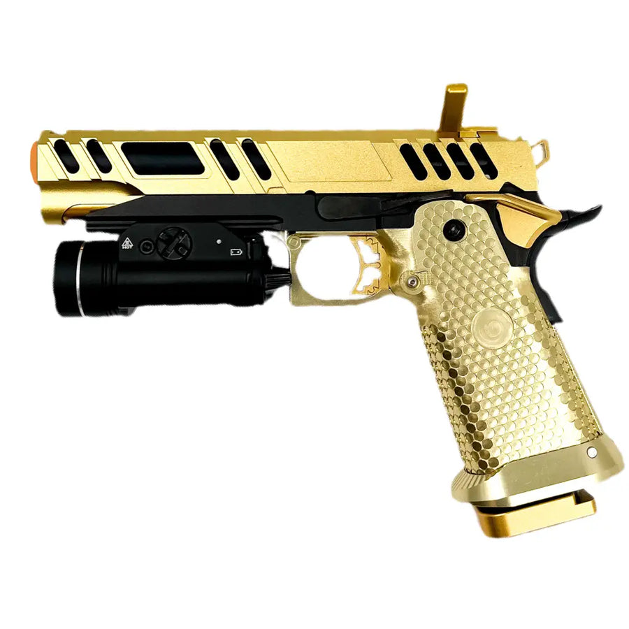 Full Auto Custom “King Midas” Tokyo Marui Hi Capa Gold Airsoft Masterpiece LA Capa Customs