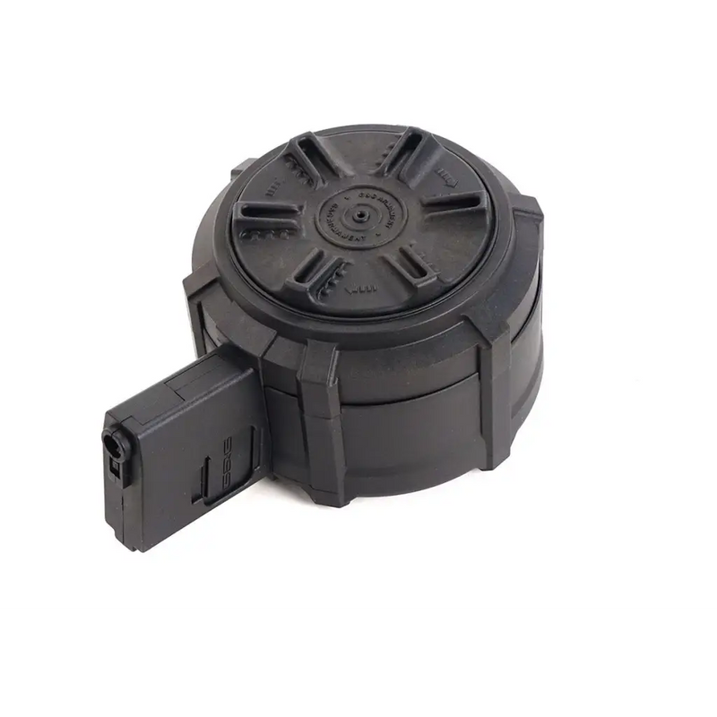G&G 2300 Round Auto Winding Drum Magazine for M4/M16 Series Airsoft AEG (Lipo Included)