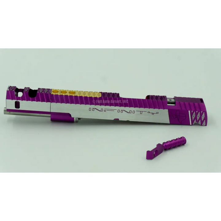 Gunsmith Bros CNC Aluminum IMM Spiral Rhombus Open Slide Kit  - 2 Tone Color: