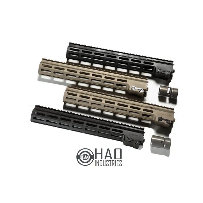 HAO MK16 M-Lok 13.5" Free Float Railed Handguard for M4 Series Airsoft Rifles Black Tan FDE