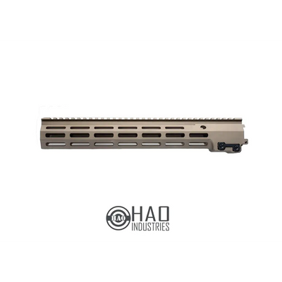 HAO Industries MK16 M-Lok 13.5" Free Float Railed Handguard for M4 Series Airsoft Rifles Tan FDE