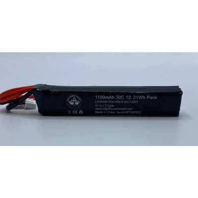 HPA 11.1v 1100mah Lipo Battery Stick (Deans or Mini Tamiya)