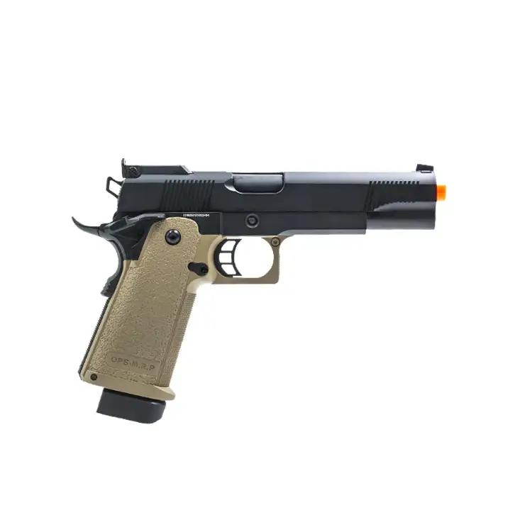 JAG Arms GM5 Airsoft GBB Gas Blow Back Pistol (Black Slide/Tan Frame)