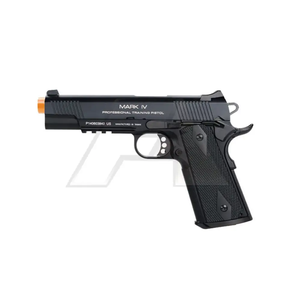 KWA Full Metal M1911 MKIV Airsoft Gas Blowback Pistol Black