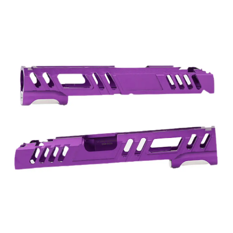 LA Capa Customs Conqueror Aluminum 5.1 Slide for Tokyo Marui Hi-Capa Airsoft Pistols LACapa Hicapa Purple