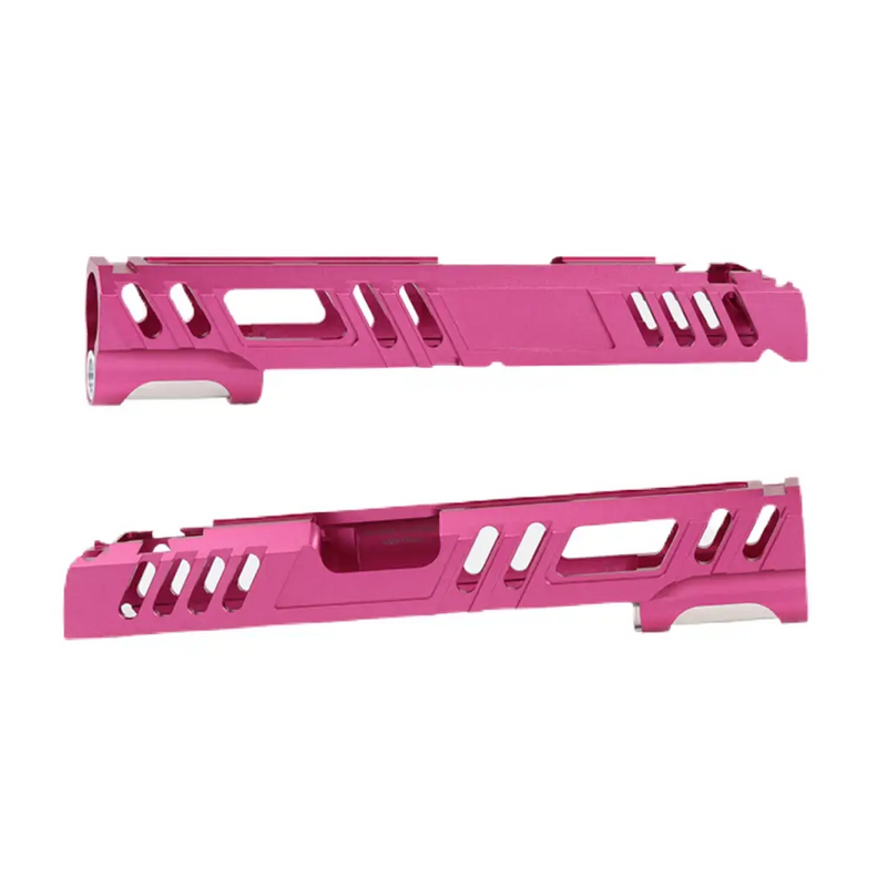 LA Capa Customs Conqueror Aluminum 5.1 Slide for Tokyo Marui Hi-Capa Airsoft Pistols LACapa Hicapa Pink