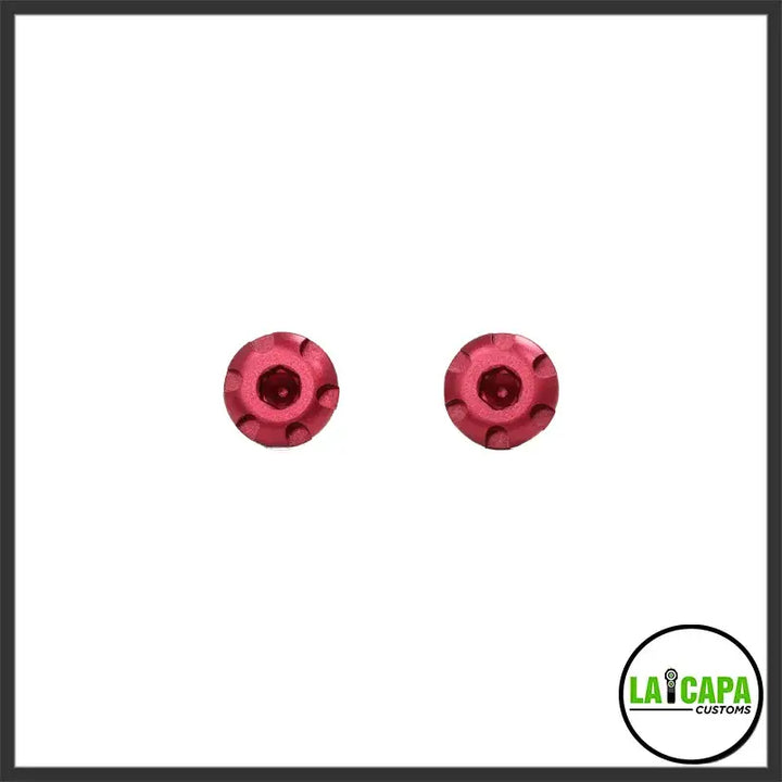 LA Capa Customs “S1” 7075 Aluminum Grip Screws For Hi - Red