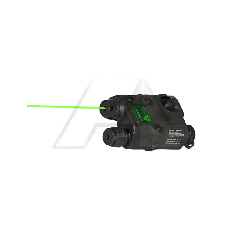 Lancer Tactical PEQ15 Box LED White Light / Green Laser w/IR Lens