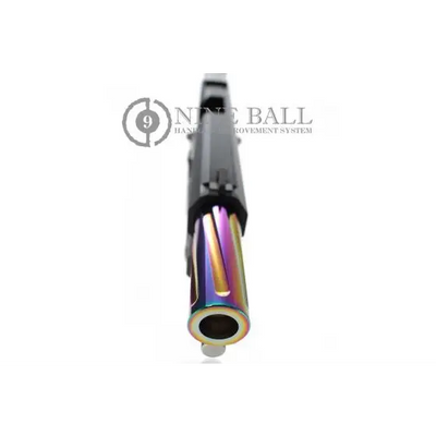 LayLax NINE BALL Hi-Capa 5.1 "Fixed" Aluminum Fluted Outer Barrel Rainbow