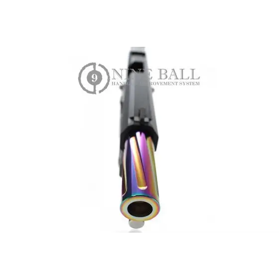 LayLax NINE BALL Hi-Capa 5.1 "Fixed" Aluminum Fluted Outer Barrel Rainbow