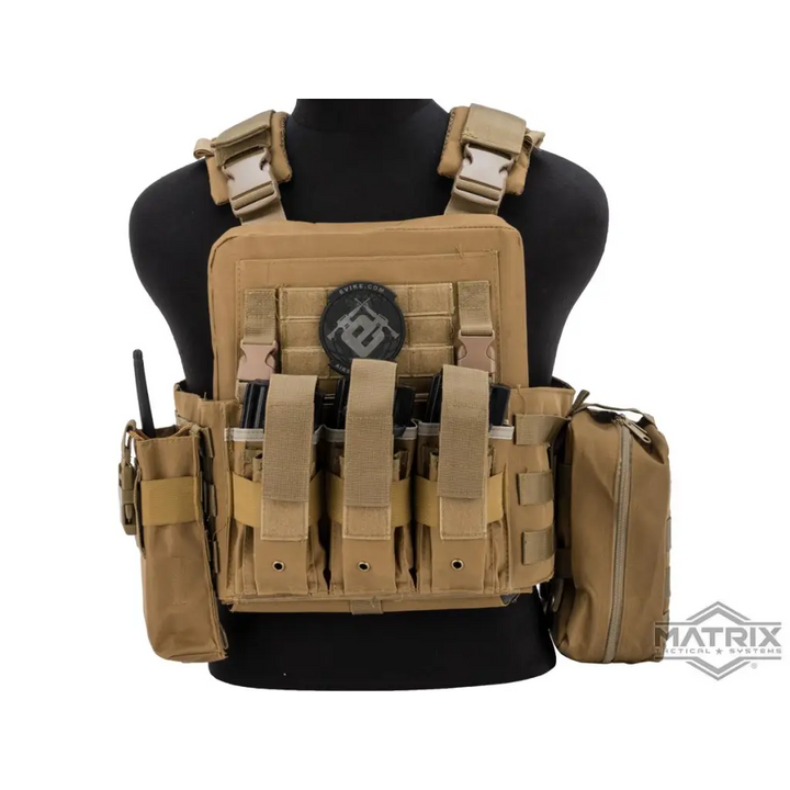 Matrix Adaptive Plate Carrier Tan with Cummerbund & Pouches