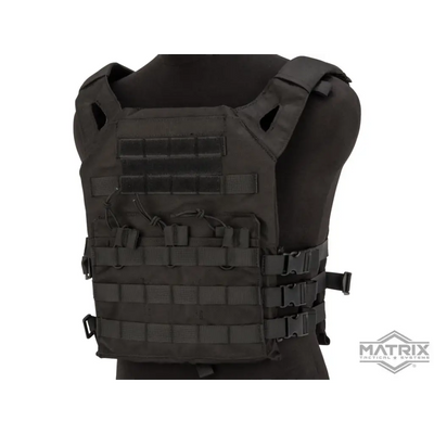 Matrix Plate Carrier Black with integrated front Pouches