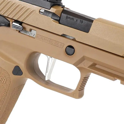 Nine Ball Custom Adjustable Trigger for SIG Sauer ProForce M17 Gas Blowback Airsoft Pistols Silver GBB