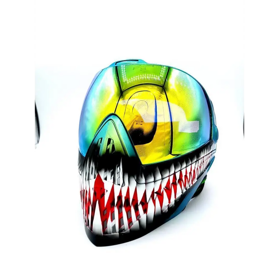 Rogue Customs Dye i5 Green Chameleon Venom Paintball Mask