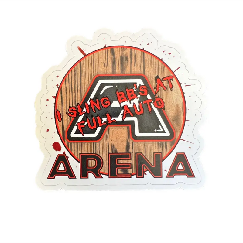 “Sling BBs at Full Auto Arena” Sticker - Decorative Stickers