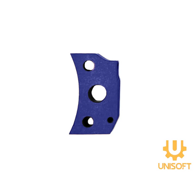 Unisoft Aluminum Curved Trigger for Hi-CAPA Gas Blowback Airsoft Pistols Blue