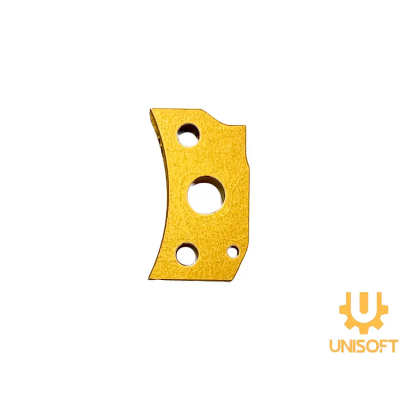 Unisoft Aluminum Curved Trigger for Hi-CAPA Gas Blowback Airsoft Pistols Gold