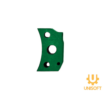 Unisoft Aluminum Curved Trigger for Hi-CAPA Gas Blowback Airsoft Pistols Green