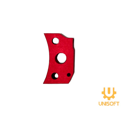 Unisoft Aluminum Curved Trigger for Hi-CAPA Gas Blowback Airsoft Pistols Red