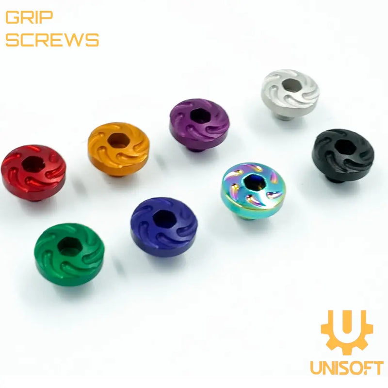 Unisoft Hi Capa Grip Screws in Blue Green Red Purple Gold Black Silver Rainbow