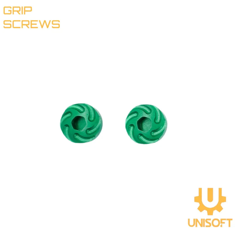 Unisoft Aluminum Grip Screws for Hi-CAPA Airsoft Pistols Green