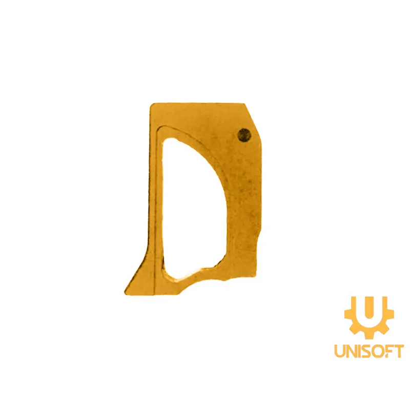 Unisoft Aluminum Trigger for Hi-CAPA Gas Blowback Airsoft Pistols Straight Curved Skeletonized Gold
