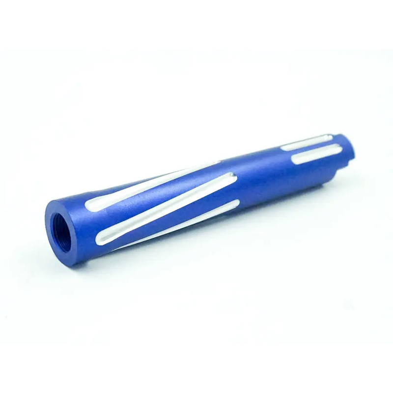 Unisoft Threaded Two-Tone Twisted Outer Barrel for TM 4.3 Hi Capa blue