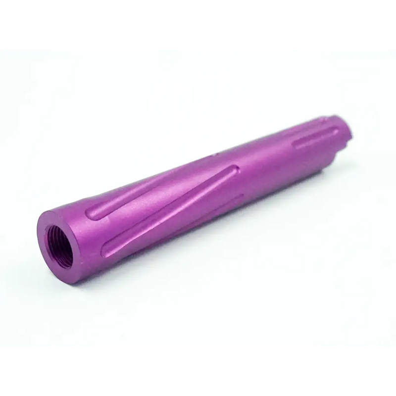 Unisoft Threaded Twisted Outer Barrel for TM 4.3 Hi Capa Solid Purple