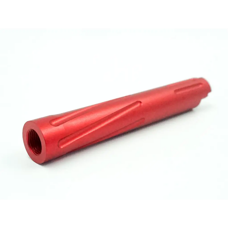 Unisoft Threaded Twisted Outer Barrel for TM 4.3 Hi Capa Solid Red