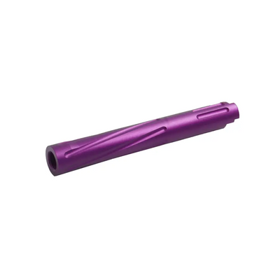 Unisoft Threaded Twisted Outer Barrel V2 for TM 5.1 Hi Capa Series Airsoft GBB Pistols Solid Purple
