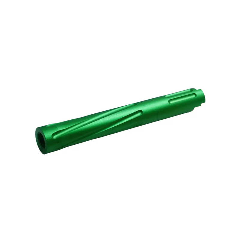 Unisoft Threaded Twisted Outer Barrel V2 for TM 5.1 Hi Capa Series Airsoft GBB Pistols Solid Green