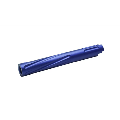 Unisoft Threaded Twisted Outer Barrel V2 for TM 5.1 Hi Capa Series Airsoft GBB Pistols Solid Blue